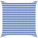 vidaXL Jedrilica za sunčevu sjenu 2 5 x 2 5 m HDPE Četvrtasti - Plava i bijela 2 5 x 2 5 m | shoptok.hr