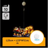 Aigostar LED božićna dekoracija LED/3xAAA Deda Mraz sa irvasima 13,4cm Cene
