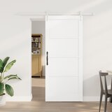 vidaXL klizna vrata s kompletnim setom bijela 78x202 cm čvrsto drvo bor | shoptok.hr