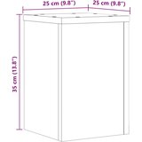 vidaXL Stojalo za rastline 2 kosa siva sonoma 25x25x35 cm inž. les | Shoptok.si