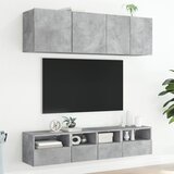  Zidni TV ormarići 2 kom siva boja betona 40 x 30 x 30 cm drveni | shoptok.hr