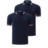 Dewberry DUO SET T8594 MENS T-SHIRT-NAVY-NAVY-NAVY BLUE Cijene