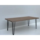 Klub sto, 57x117cm, Braon