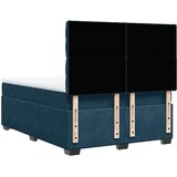  box spring s madracem plavi 160 x 200 cm baršunasti | shoptok.hr