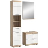 MID.YOU Kopalnica Lambada, Barva Hrasta, Bela, 3-Delna | Shoptok.si