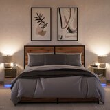  Noćni ormarići s LED svjetlima 2 kom boja hrasta sonome | shoptok.hr