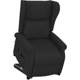  Fotelja na podizanje od tkanine crna | shoptok.hr