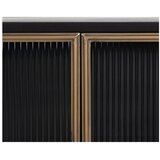 Ixia Črna kovinska vitrina 58x120 cm Brick – | Shoptok.si