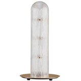 Nova Luce Medeninasta kovinska LED namizna svetilka s steklenim senčilom (višina 40 cm) Gloree – Cene