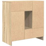  Komoda s predali in vrati, sonoma hrast, 70,5x34x74,5 cm | Shoptok.si