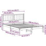 vidaXL Krevetni okvir s tapiciranim uzglavljem Svijetlo siva | shoptok.hr
