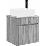 vidaXL Visoka umivalnik s police Siva Sonoma 49 x 41 x 63 cm, (5000245937) | Shoptok.si