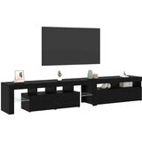 TV ormar 2 pcs Crni hrast 230 x 36,5 x 40 cm Konstruirano drvo | Eponuda.ba