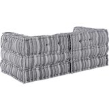  Modularni kauč Prugasti 2 pcs Siva 70 x 70 x 54 cm tkanina | shoptok.hr