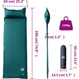  Samonapuhujući madrac za kampiranje za 1 osobu zeleni | shoptok.hr