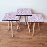 Hanah home 3Shp247 - white whitepurple nesting table (3 pieces) | ePonuda.com