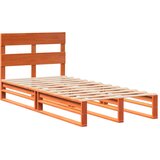  Okvir kreveta bez madraca voštano smeđi 100x200 cm od borovine | shoptok.hr