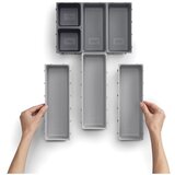 Shumee Blox 7-piece Grey Drawer Organiser Set | shoptok.hr