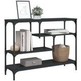  Konzolni stol crni 100 x 30 x 75 cm od konstruiranog drva | shoptok.hr