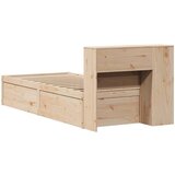 vidaXL Okvir kreveta bez madraca 75 x 190 cm od masivne borovine | shoptok.hr