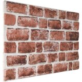  Zidne panele 10 pcs Tamno smeđa i bijela 100 x 50 cm EPS pjena | shoptok.hr
