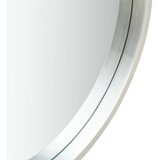 Zidno ogledalo s trakom 40 cm srebrno | Eponuda.com