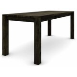  Hrastov stol 180 x 80 cm, crni sa srebrnim efektom | shoptok.hr