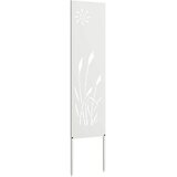  Privatnost u vrtu Bijelo 32 x 140 cm Hladno valjana čelična | Eponuda.com