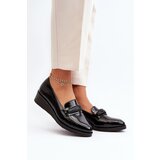 VINCEZA Women's Black Patent Loafer Shoes Polike | shoptok.hr
