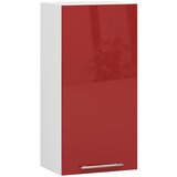 AKORD VISIČNI KUHINJSKI OMARICA OLIVIA Š 40cm BELO-RDEČA S SJAJEM H720, (21713654) Cene