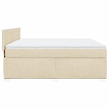  Krevet s oprugama i madracem krem 180x200 cm od tkanine | shoptok.hr