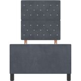 vidaXL Krevet s okvirima Tamno siva 80x200 cm Baršun | shoptok.hr