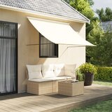 vidaXL Zložljiva tenda krem 250x150 cm tkanina in jeklo | Shoptok.si