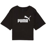 Puma Majice s kratkimi rokavi Ess Cropped No. 1 Logo Relaxed Tee Črna Cene