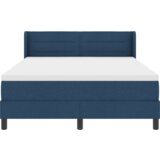  Postelja boxspring z vzmetnico z vzmetnico Modra 140 x 190 cm, (5000125775) | Shoptok.si