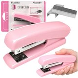  Metal Office Stapler Up to 25 Sheets 24/6 26/6 Staples Pink Cene