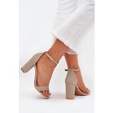 Boto Shiny Women's Heeled Sandals Gold Kavina | ePonuda.com