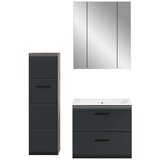 MID.YOU Koplanica Ice, Črna, Barva Hrasta, 3-Delna | Shoptok.si