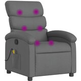 Maison Chic masažni naslanjač - Relax naslanjač temno sivo blago, (22134322) | Shoptok.si