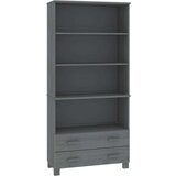  Visoka omara HAMAR trdna borovina siva, (20656498) | Shoptok.si