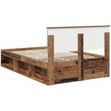  Krevetna konstrukcija s uzglavljem Staro drvo 120 x 200 cm | shoptok.hr