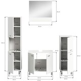 MID.YOU Kopalnica Boston, Bela, 4-Delna | Shoptok.si