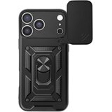Oem Mayaxess, Ovitek za iPhone 17 Pro z vrtljivim magnetnim obročem in pokrovom za kamero, Črna, (5000208735) | Shoptok.si