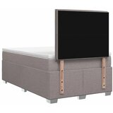  Boxspring krevet s madracem Sivosmeđa 120 x 200 cm Tkanina - Sivosmeđa 120 x 200 cm Dizajn linija | shoptok.hr