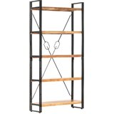Police za knjige s 5 razina 90x30x180 cm masivno bagremovo drvo | shoptok.hr