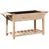  Vrtna saksija s policom Bež 155 x 59 x 76,5 cm Čvrsto drvo jele | Eponuda.com