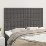  Uzglavlje sivo 144x5x118/128 cm umjetna koža | Eponuda.ba