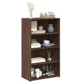  Visoka komoda smeđe boje hrasta 70x41x124 cm konstruirano drvo | shoptok.hr