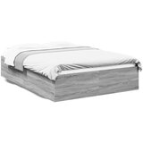 vidaXL Posteljni okvir siva sonoma 120x190 cm inženirski les Cene