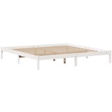  Krevet s regalom z knjige bez madraca bijeli 180x200cm borovina | shoptok.hr